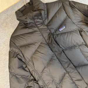 Patagonia Jacket Womens Medium Black Down Puffer Full Zip Ski Outdoor 28041